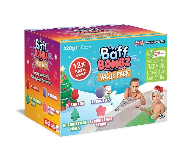 Image of Zimpli Kids Christmas Edition Baff Bombz 12 Pack