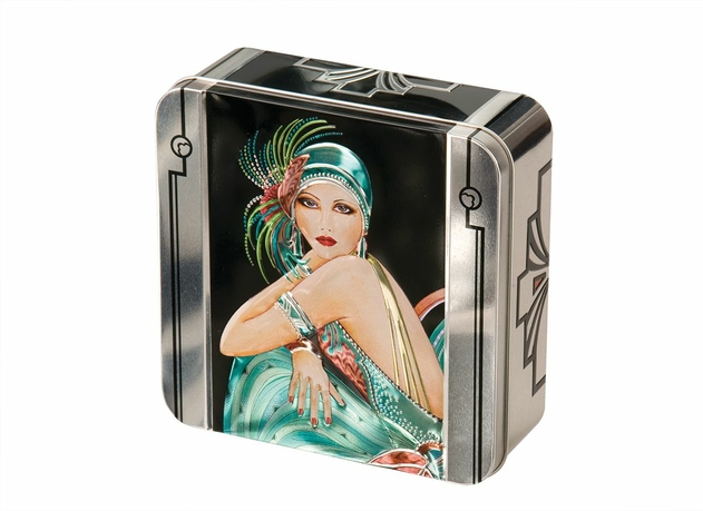Image of Churchill's Marlene Art Deco Tin 150g Shortbread Petticoat Tails