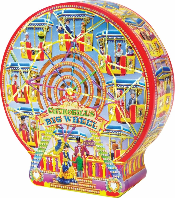 Image of Churchill's Big Wheel Tin 250g Vanilla Fudge