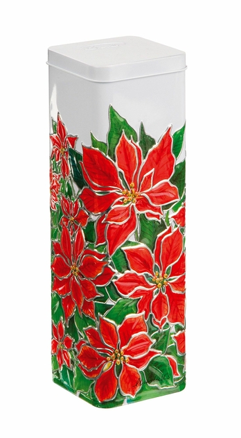 Image of Churchill's Poinsettia Tall 150g Mini Chocolate Chip Shortbread