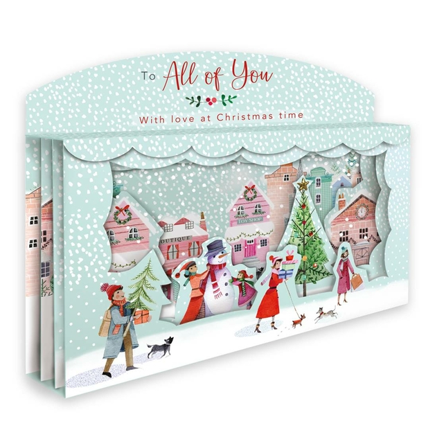 Image of Second Nature To All of You Christmas Village 3D Christmas Card