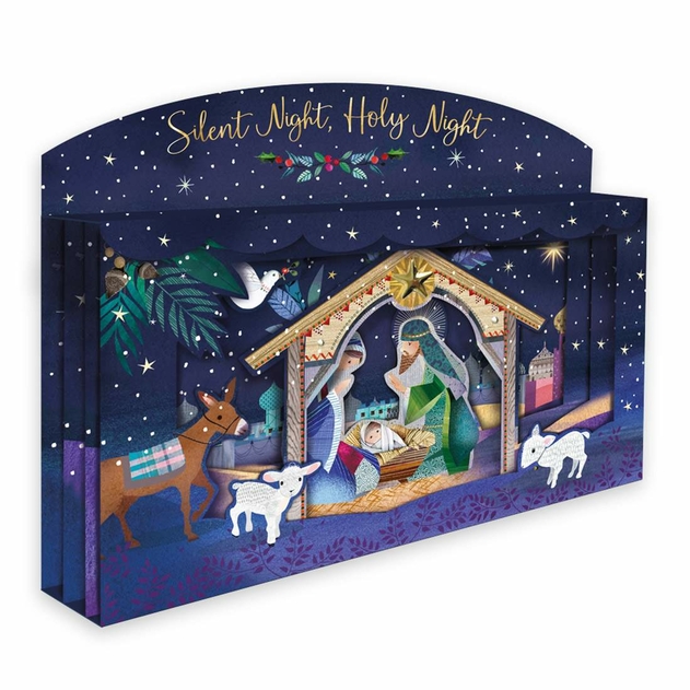 Image of Second Nature Nativity 3D Christmas Card