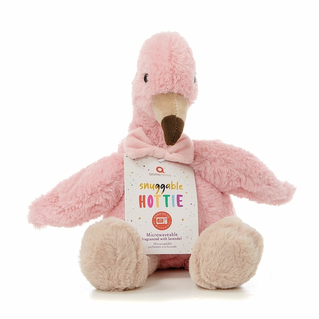 Image of Aroma Home Lavender Fraganced Microwavable Snuggable Flamingo Hottie