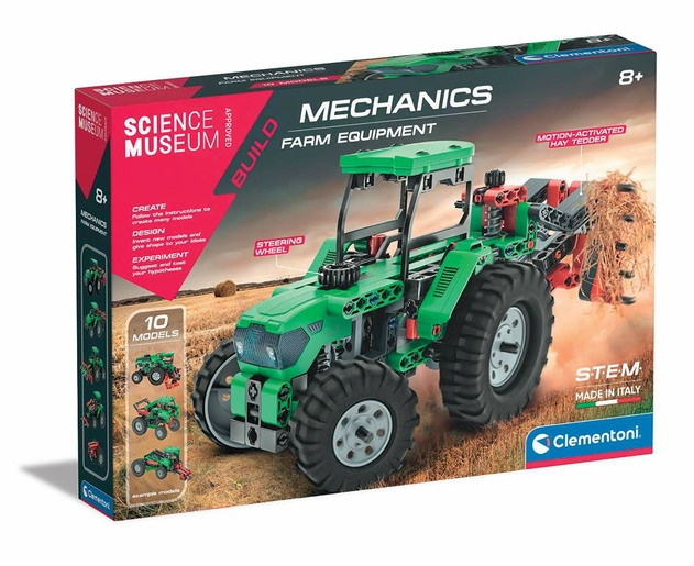 Image of Clementoni Mechanics - Farm Tractor Building Kit
