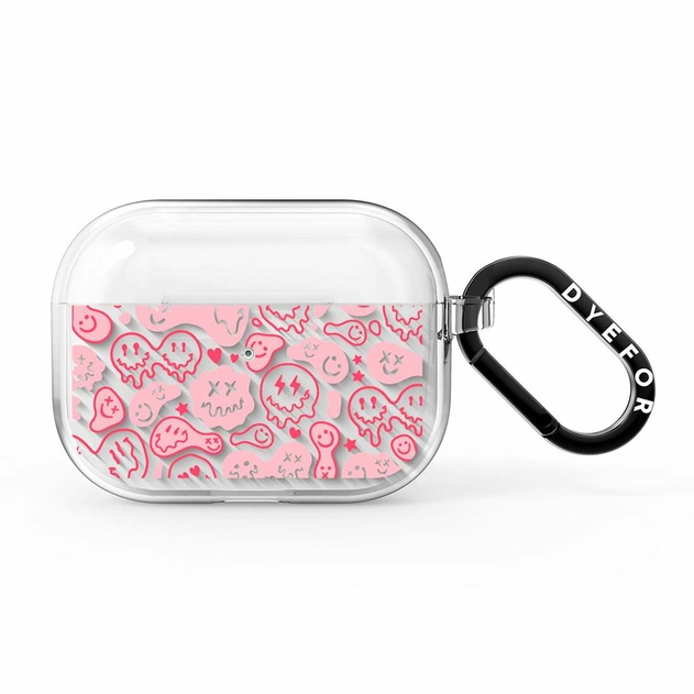 Dyefor Pink Faces Apple AirPods Pro Case