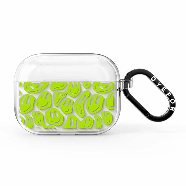Dyefor Green Happy Faces Apple AirPods Pro Case