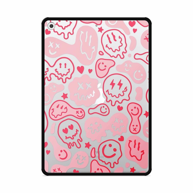 Image of Dyefor Pink Faces Apple iPad 7th/8th/9th Gen Case