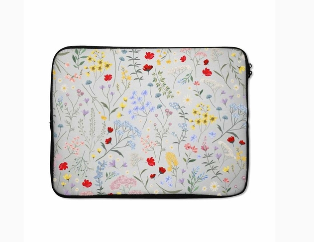 Image of Dyefor Wild Flowers 16 Inch Laptop Bag
