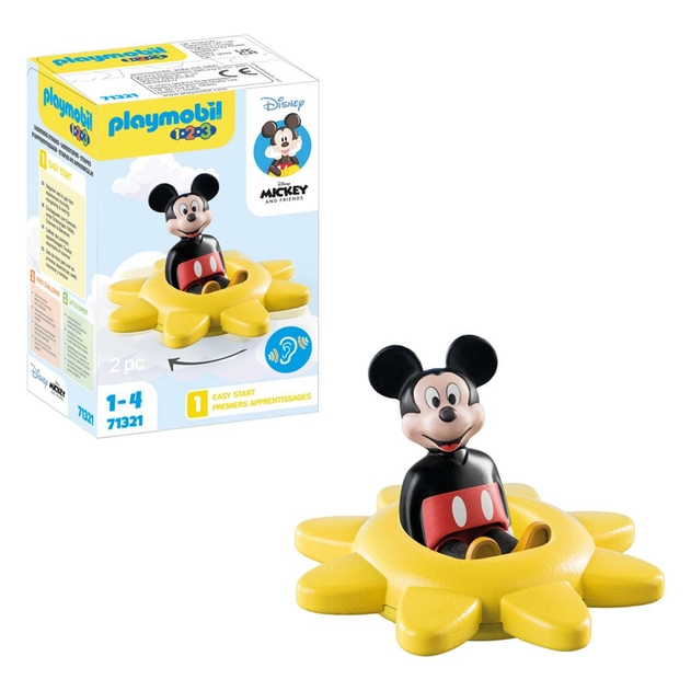 PLAYMOBIL 71321 1.2.3 & Disney: Mickeys Spinning Sun With Rattle Feature
