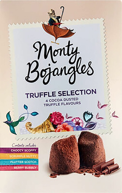 Image of Monty Bojangles Choccy Scoffy Cocoa Dusted Truffles 200 g