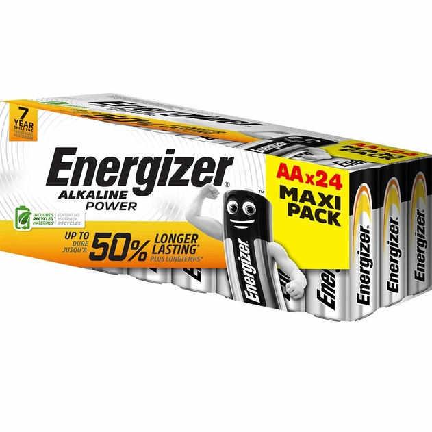 Image of Energizer Alkaline Power AA Batteries 24 Pack