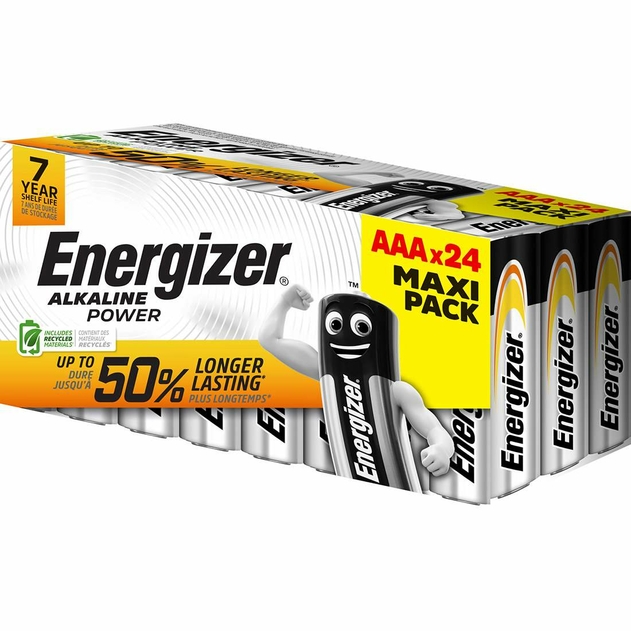 Image of Energizer Alkaline Power AAA Batteries 24 Pack