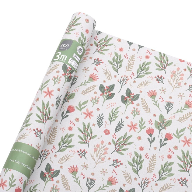 Image of Eco Nature British Country Garden 3m Roll Wrap