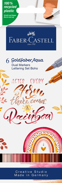Faber-Castell Creative Studio Goldfaber Aqua Dual Marker Lettering Boho