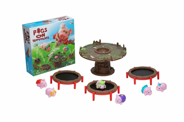 Image of PlayMonster Pigs on Trampolines Game
