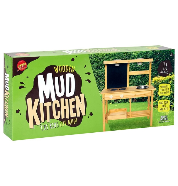 Image of Wooden Mud Kitchen Set