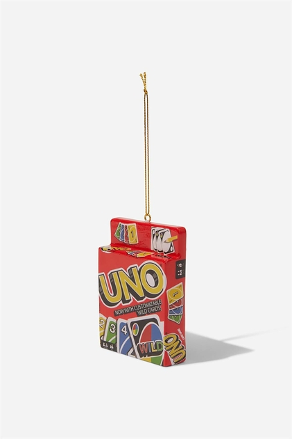 Mattel UNO Cards Resin Christmas Ornament
