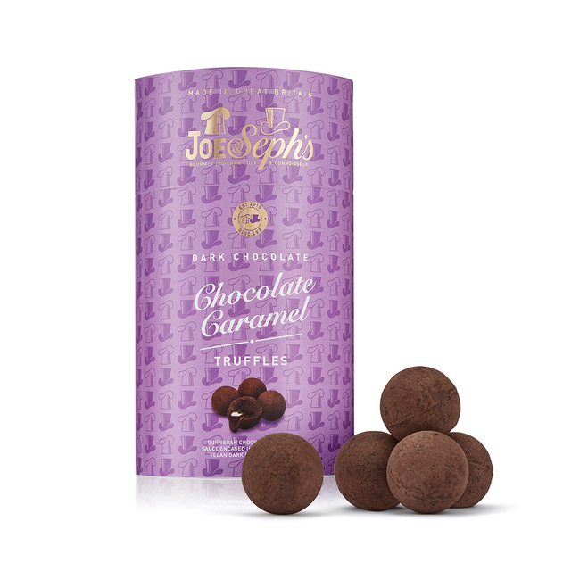 Image of Joe & Seph's Gift Box of Dark Chocolate Caramel Truffles 100g