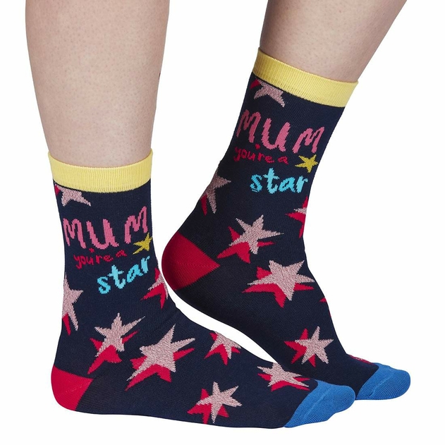 Image of Cockney Spaniel Mum You're A Star Ladies Socks