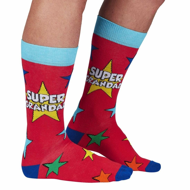 Image of Cockney Spaniel Super Grandad Mens Socks