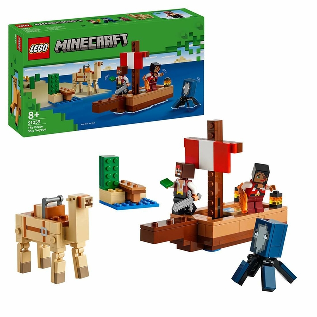 LEGO Minecraft The Pirate Ship Voyage Boat Playset 21259