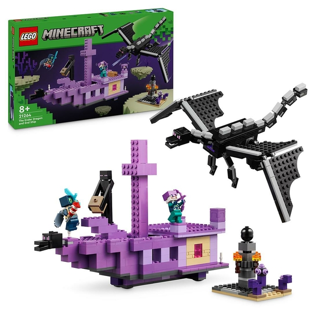 LEGO Minecraft The Ender Dragon and the End Ship Toy Set 21264