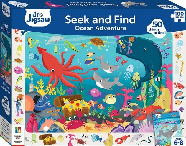 Image of Junior Jigsaw Seek and Find 100pc Jigsaw Ocean Adventure