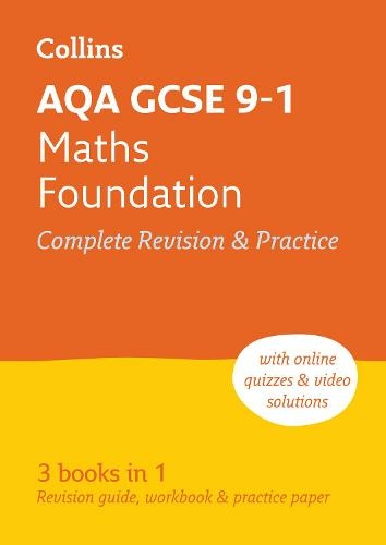 Aqa Gcse 9 1 Maths Foundation All In One Complete Revision And Practice Ideal For Home Learning 22 And 23 Exams Collins Gcse Grade 9 1 Revision Whsmith