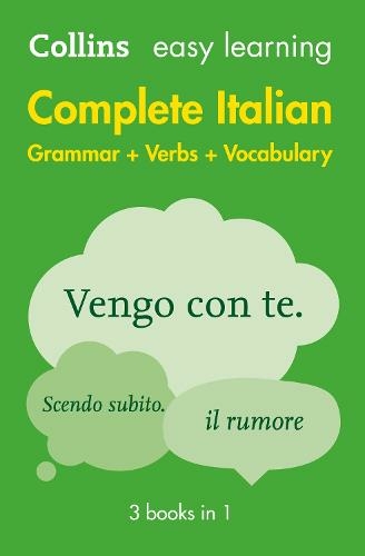Easy Learning Italian Complete Grammar, Verbs and Vocabulary (3 books in 1): Trusted Support for Learning (Collins Easy Learning 2nd Revised edition)