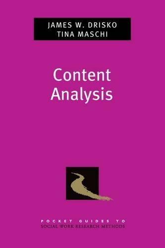 Content Analysis: (Pocket Guides to Social Work Research Methods)