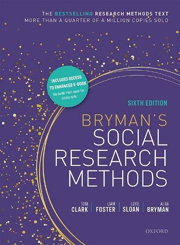 Bryman's Social Research Methods: (6th Revised edition)