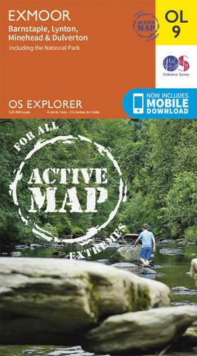 Exmoor, Barnstaple, Lynton, Minehead & Dulverton: (OS Explorer Map Active OL 09 May 2015 ed)