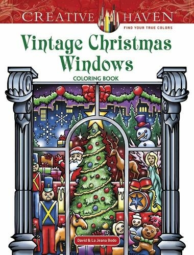 Creative Haven Vintage Christmas Windows Coloring Book: (Creative Haven)