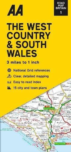 Road Map The West Country & South Wales: (Road Map Britain New edition)