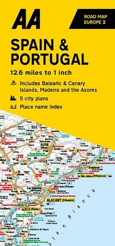 AA Road Map Spain & Portugal: (AA European Road Maps 2 5th New edition)