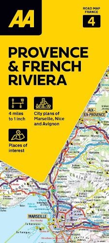 AA Road Map Provence & French Riviera: (AA Road Map France 3 New edition)