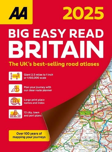 AA Big Easy Read Atlas Britain 2025: (AA Road Atlas 20th New edition)