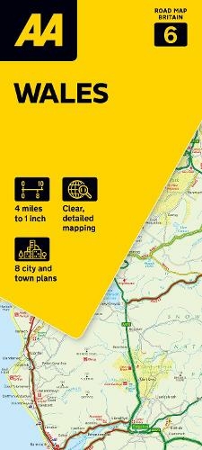 AA Road Map Wales: (AA Road Map Britain series 6 8th New edition)