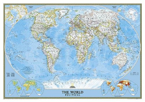 World Classic, Laminated Wall Maps World 2016th ed. | WHSmith