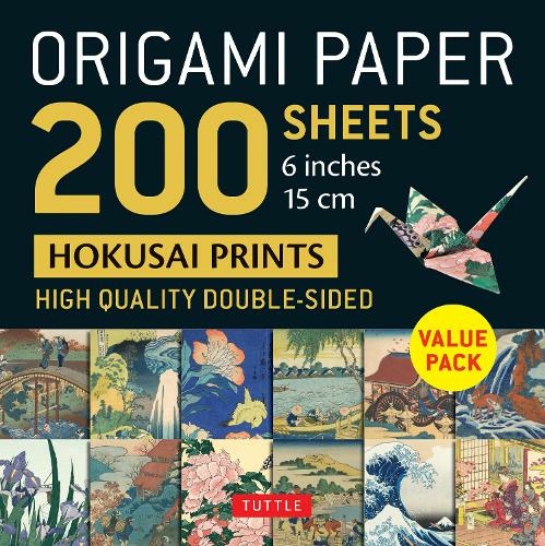 Origami Paper 200 sheets Hokusai Prints 6" (15 cm): Tuttle Origami Paper: Double-Sided Origami Sheets Printed with 12 Different Designs (Instructions for 5 Projects Included)