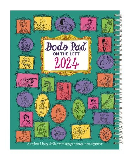 The Dodo Pad ON THE LEFT Desk Diary 2024 - Week to View, Calendar Year Diary: A Diary-Organiser-Planner Book for left handers for up to 5 people/activities. UK made, sustainable, plastic free (58th Revised edition)