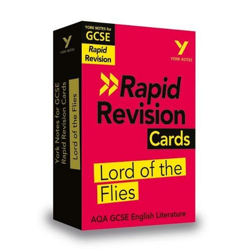 York Notes for AQA GCSE Rapid Revision Cards: Lord of the Flies catch up, revise and be ready for and 2023 and 2024 exams and assessments: (York Notes)