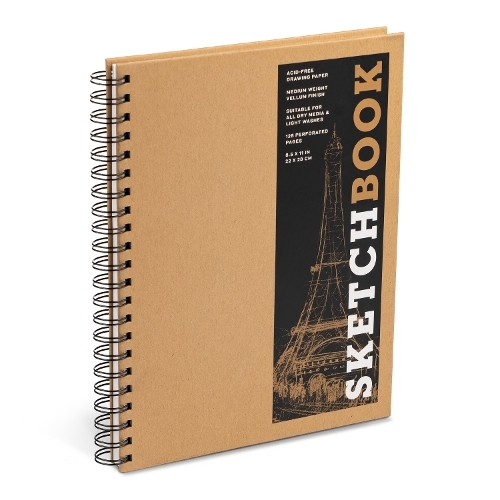 Sketchbook (basic large spiral Kraft): (Sterling Sketchbook series)