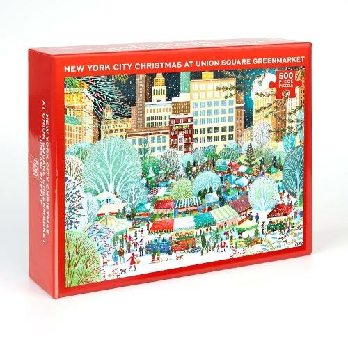 Image of Christmas at Union Square Greenmarket Jigsaw Puzzle