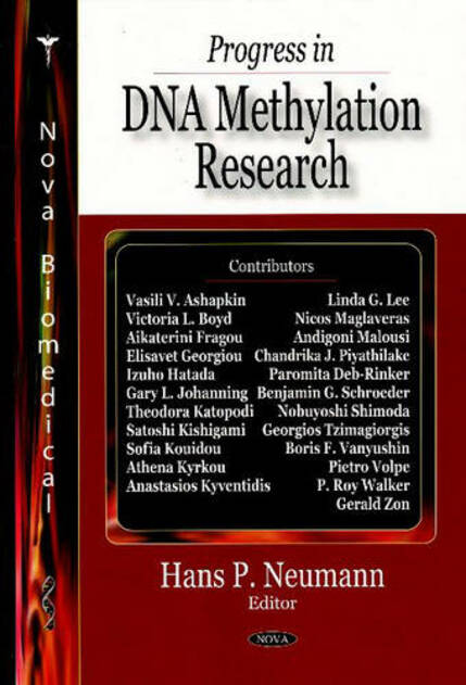 Progress In Dna Methylation Research By Hans P Neumann Whsmith