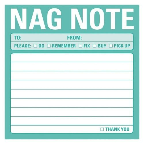 Nag Note Sticky Notes