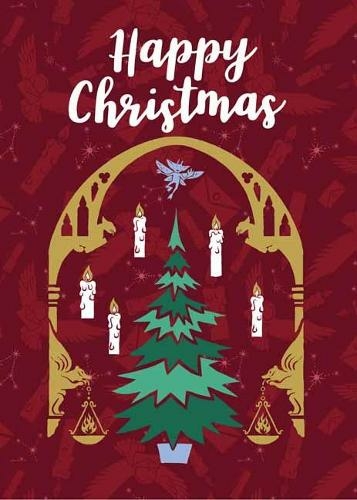 Harry Potter: Great Hall Christmas Ornament Embellished Card: (Holiday Card)