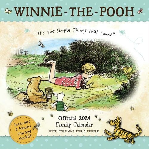 Image of Winnie The Pooh 2024 Family Wall Planner 5 Column Organiser
