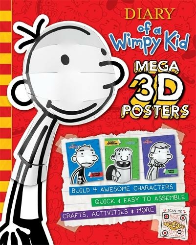 Diary of a Wimpy Kid: Pop Heads - 3D Crafts: (Scan the QR code to see how to create your own wall art!)