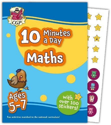 New 10 Minutes a Day Maths for Ages 5-7 (with reward stickers): (CGP KS1 Activity Books and Cards)